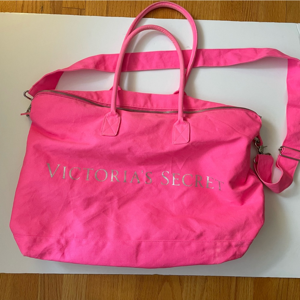 Victoria's Secret Neon Pink Travel Bag - Picture 1 of 2